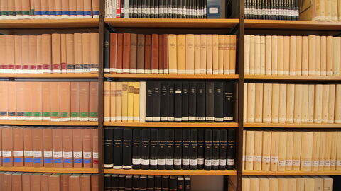 Regale mit einer Vielzahl an Büchern