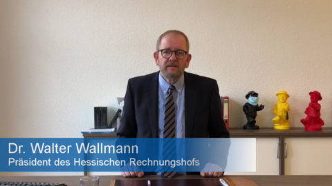Ausschnitt des Videos mit Präsident Wallmann.