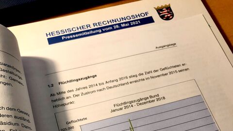 Seite aus dem Sonderbericht-Flüchtlingswesen mit der Pressemitteilung.