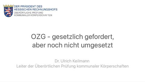 OZG - gesetzlich gefordert, aber noch nicht umgesetzt