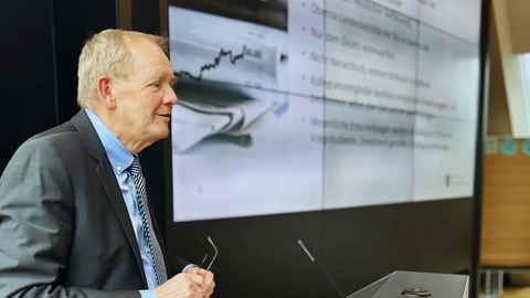 Präsident Wallmann mit Zitat