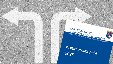 Symbolbild Kommunalbericht Deckblatt am Scheideweg