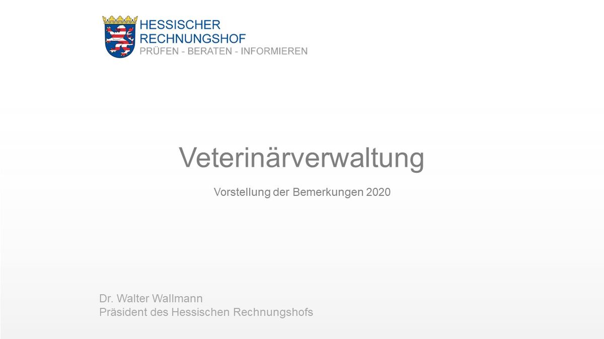 Veterinärverwaltung | rechnungshof.hessen.de
